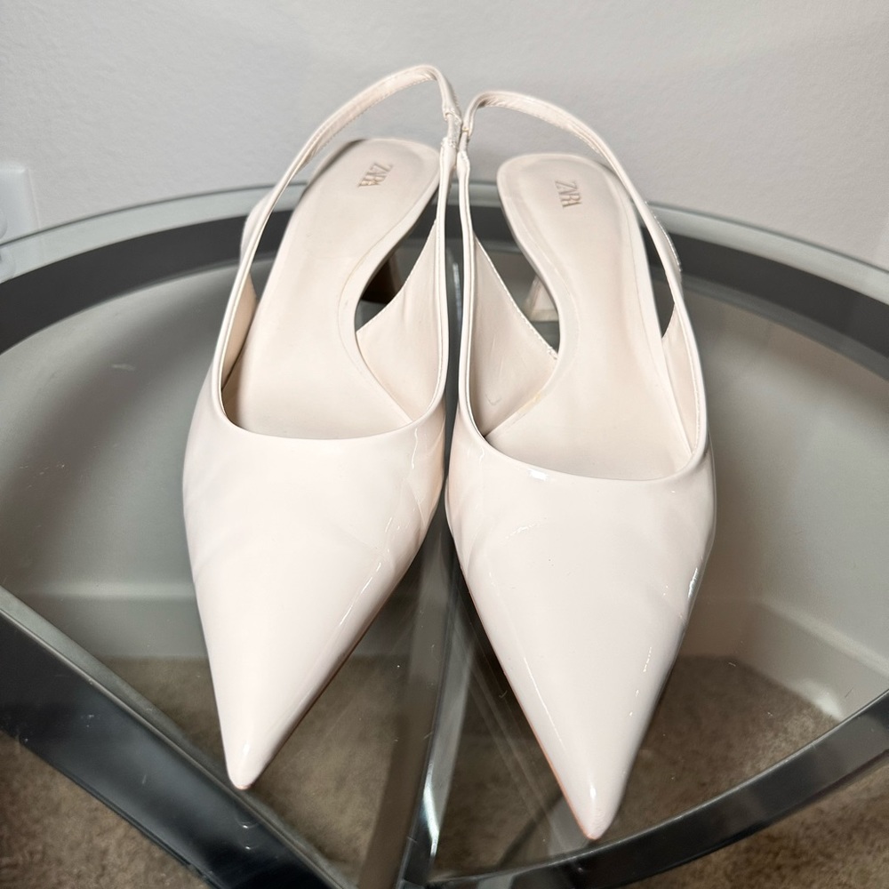 SLINGBACK STRAPPY KITTEN HEELS